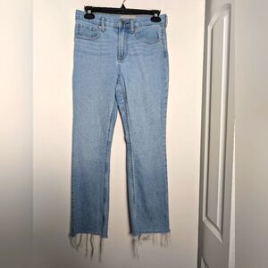 Everlane jeans raw distressed hem light wash sz 26 pants